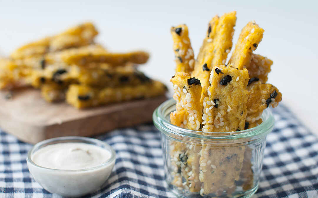 Frites de polenta aux saveurs d’Orient