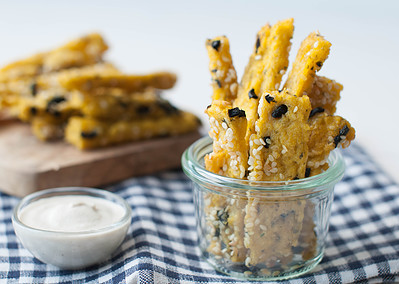 Frites de polenta aux saveurs d’Orient